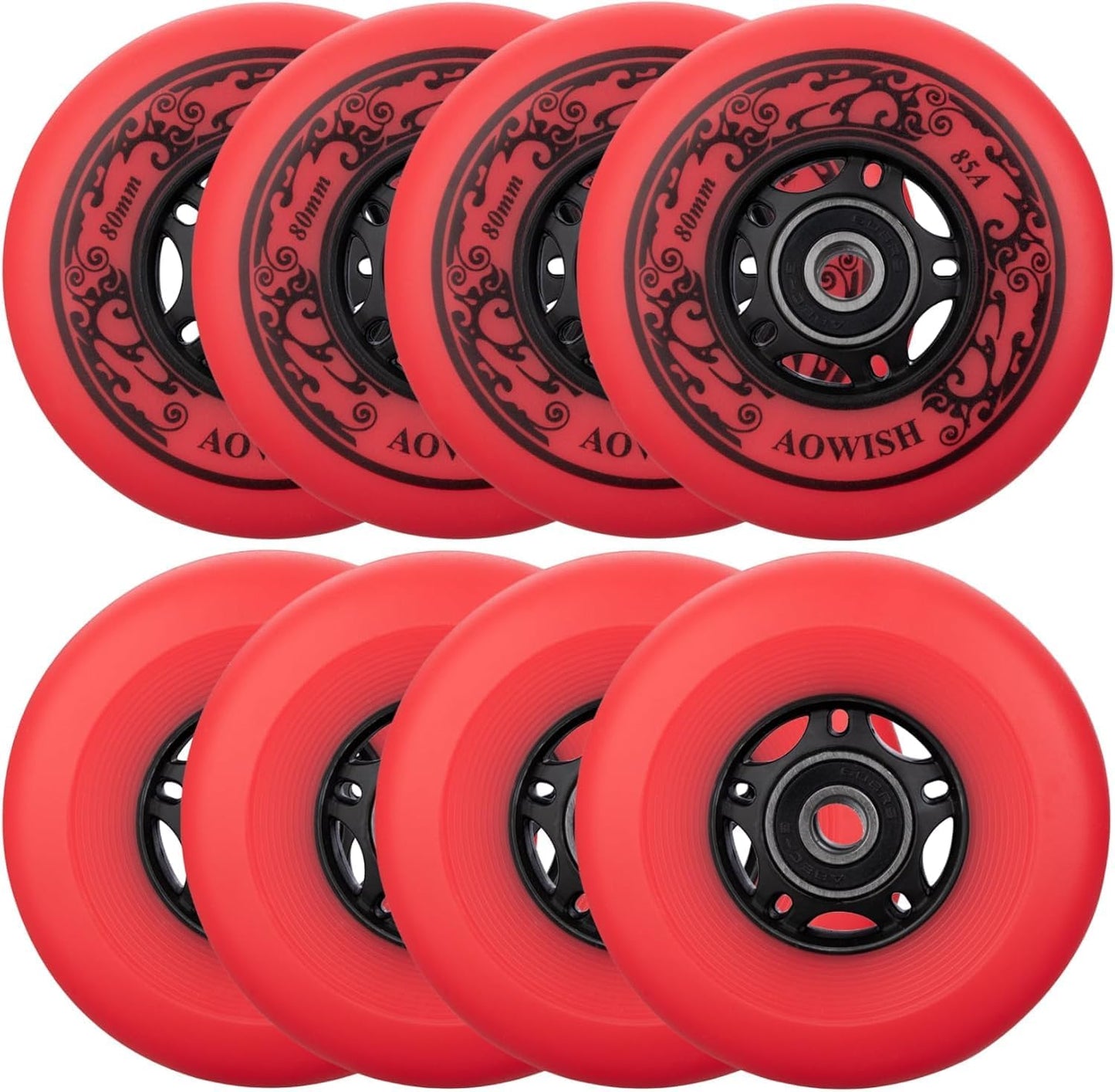8-Pack Inline Skate Replacement Wheels for Smooth Performance