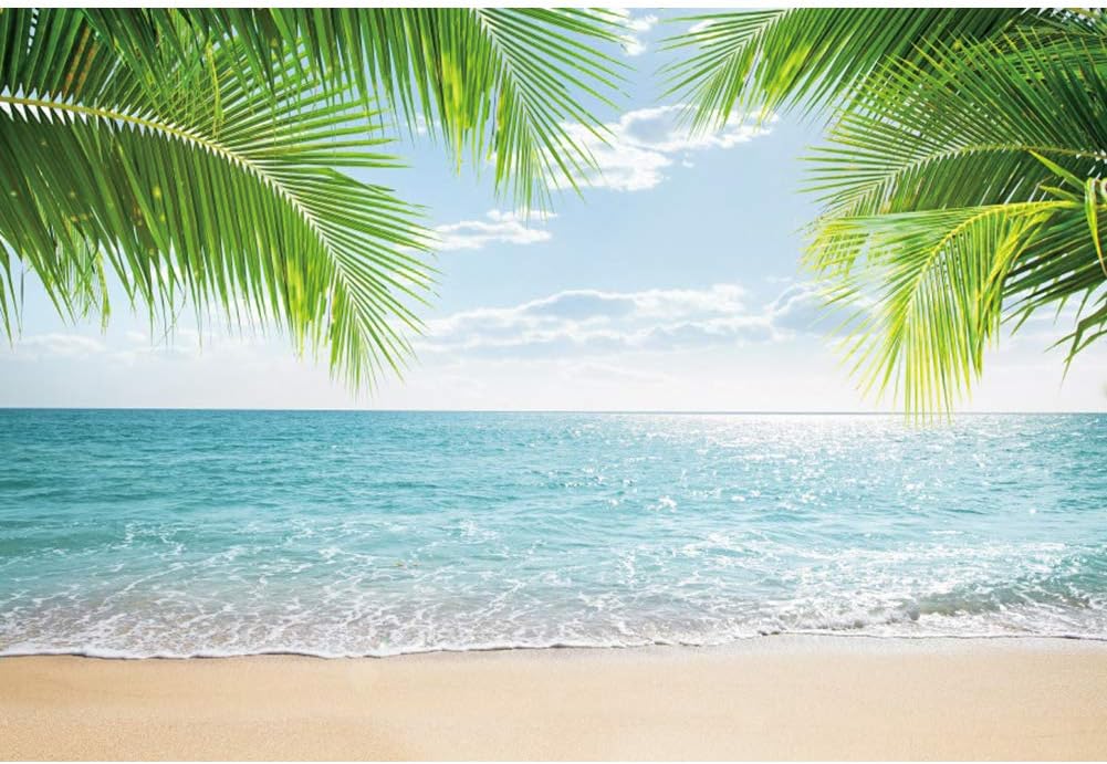 DaShan 12x10ft Tropical Beach Backdrop for Stunning Parties