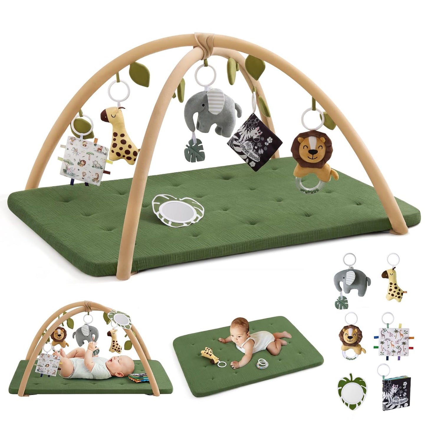 Blissful Diary Baby Play Gym Mat for Newborn Development