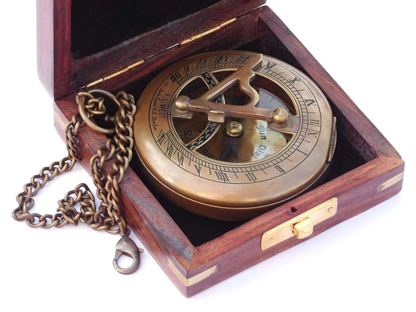 Handmade Sundial Personalized Compass for Unique Gifts