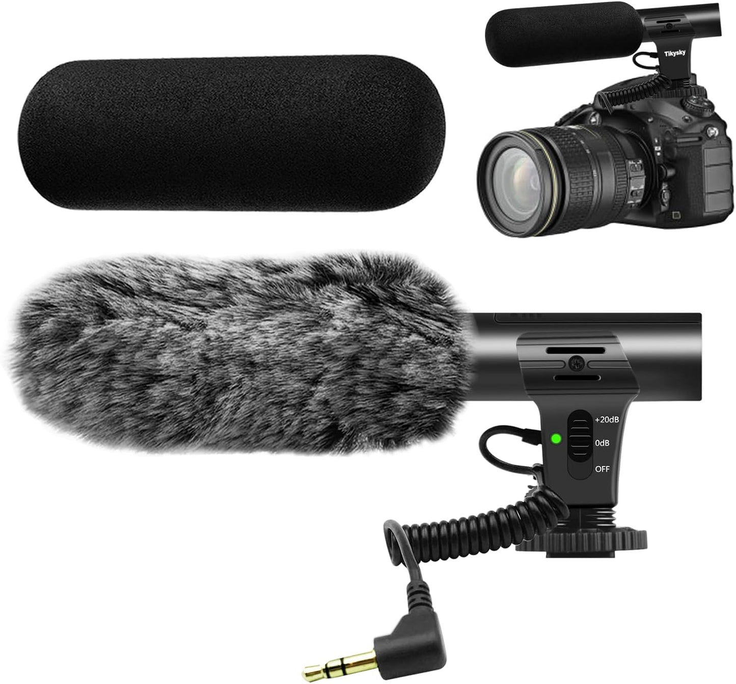 Camera Microphone for DSLR Close Interview Shotgun Mic