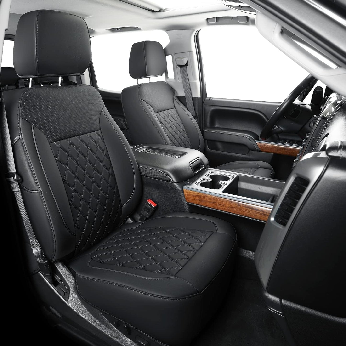 LUCKYMAN CLUB Chevy Silverado/Sierra Seat Covers for 2019-2025