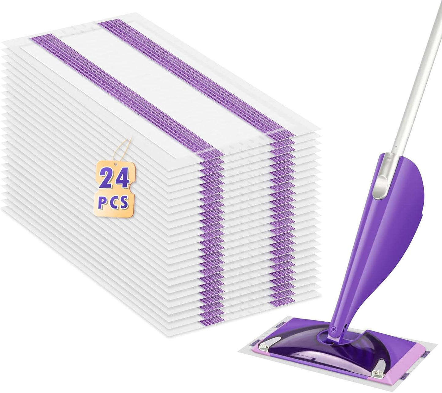 24-Pack Bisenkud Wetjet Pad Refills - Superior Absorbency!