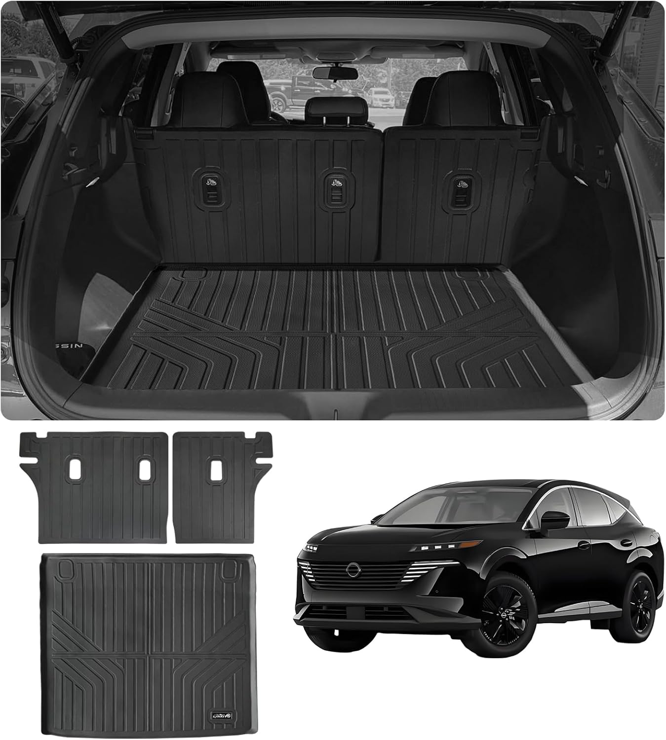 Custom Fit Cargo Liners for 2025 Nissan Murano with Backrest