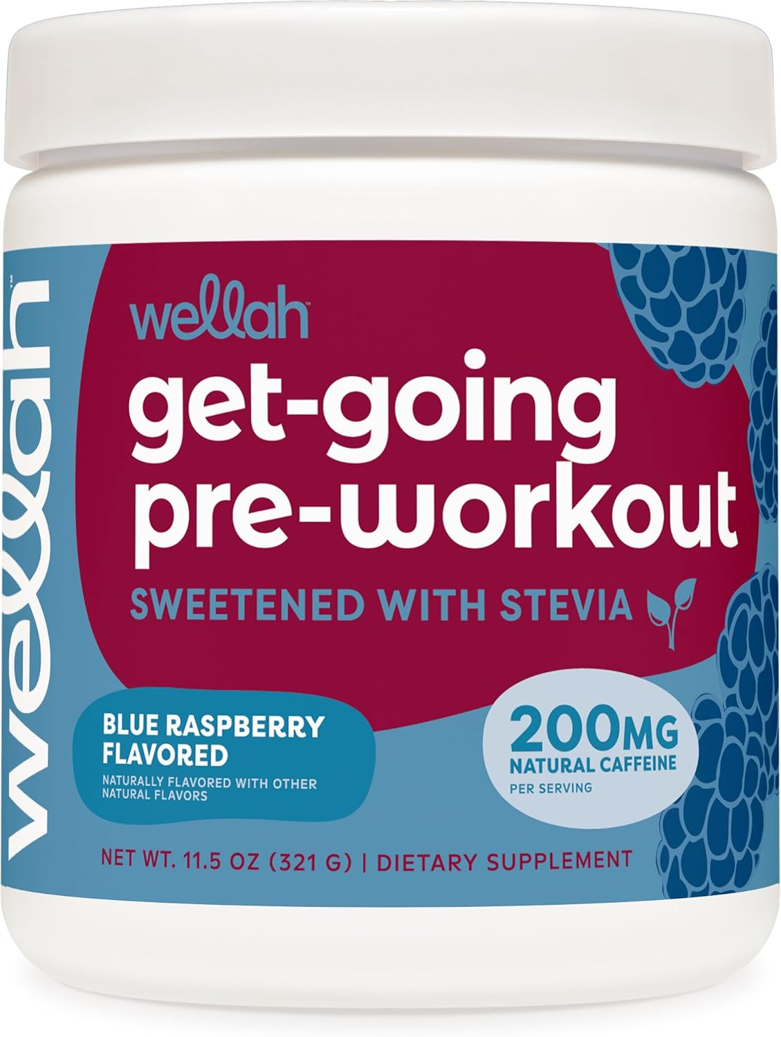 Wellah Get-Going Pre-Workout Drink Mix for Energy Boost