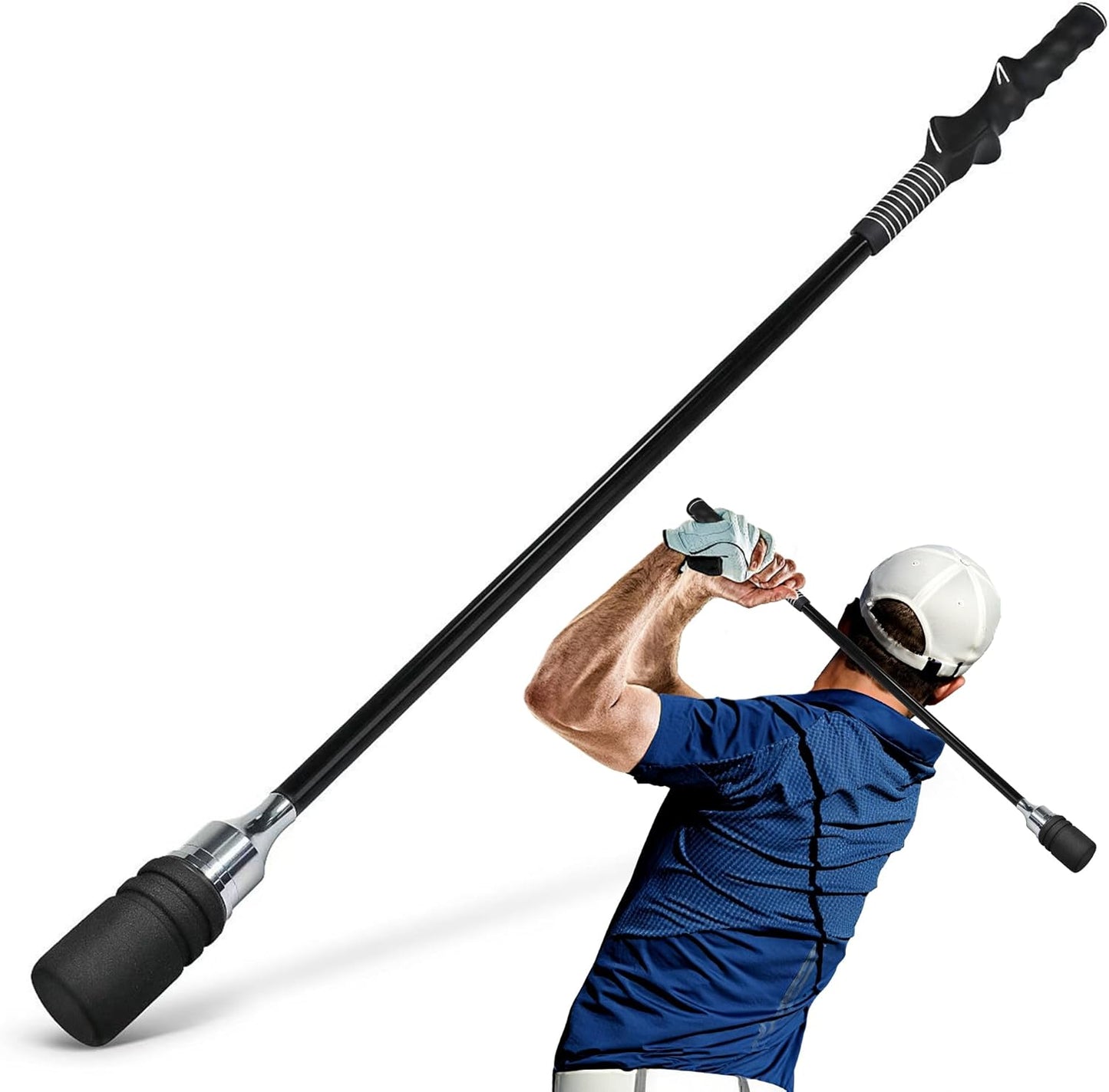 Golf Swing Trainer for Rhythm & Strength with Comfort Grip