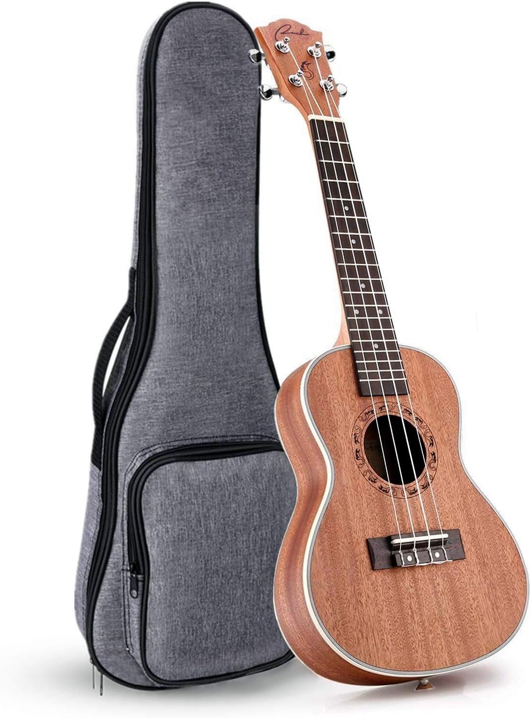 Ranch Left Handed Ukulele Tenor 26in Wooden Ukelele for All