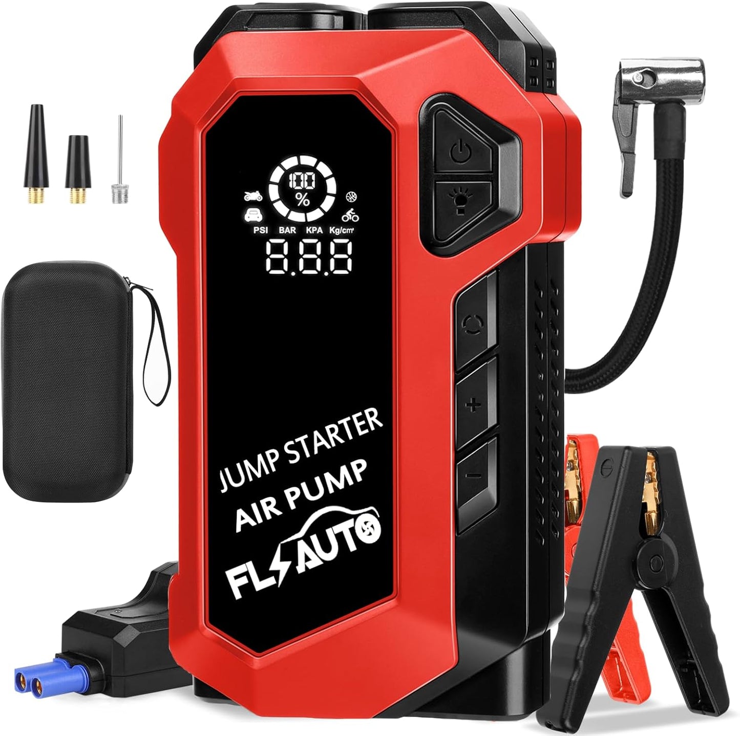 Powerful 4000A Jump Starter & Air Compressor - FlyAuto
