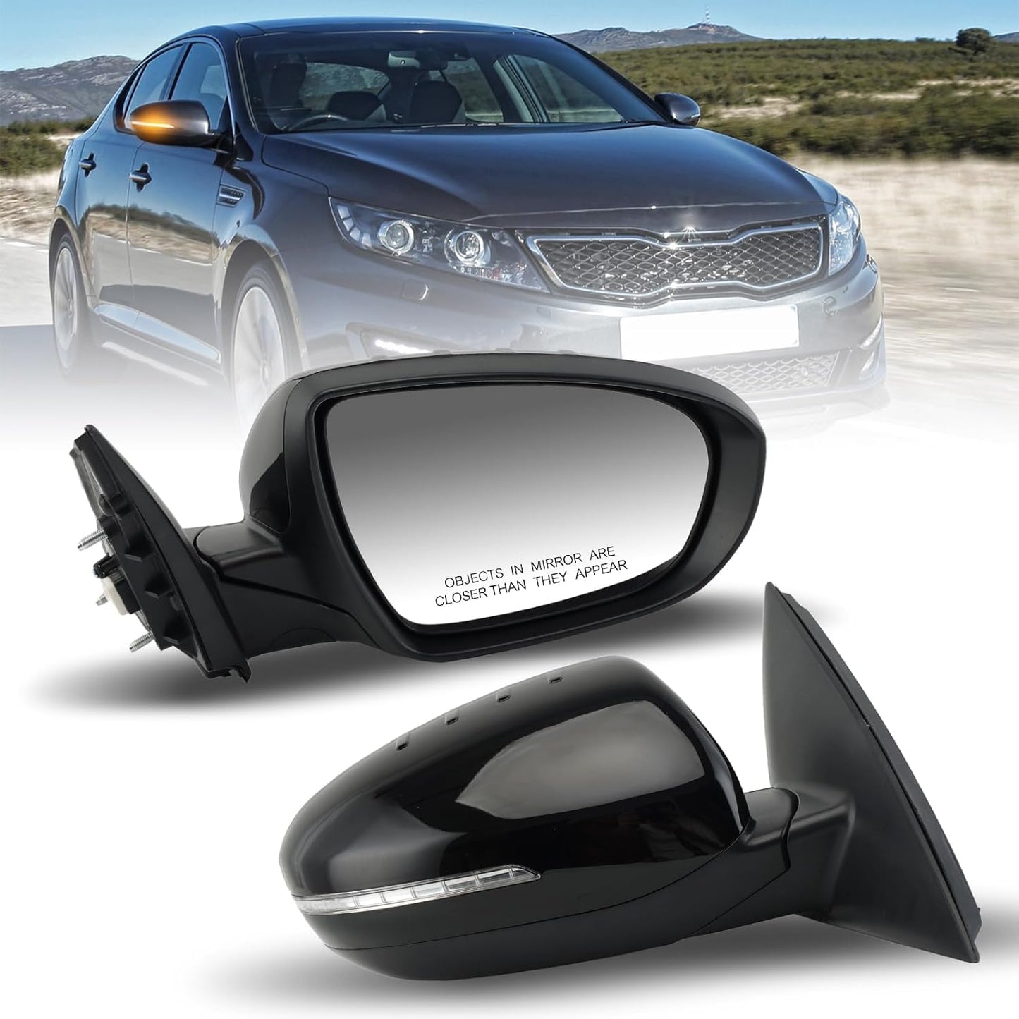 Passenger Side Mirror for 2011 2012 2013 Kia Optima Models