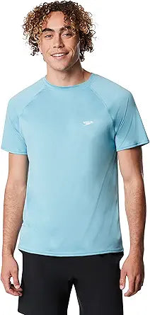 Speedo Men's UV Swim Shirt with UPF 50+ Protection for Comfort