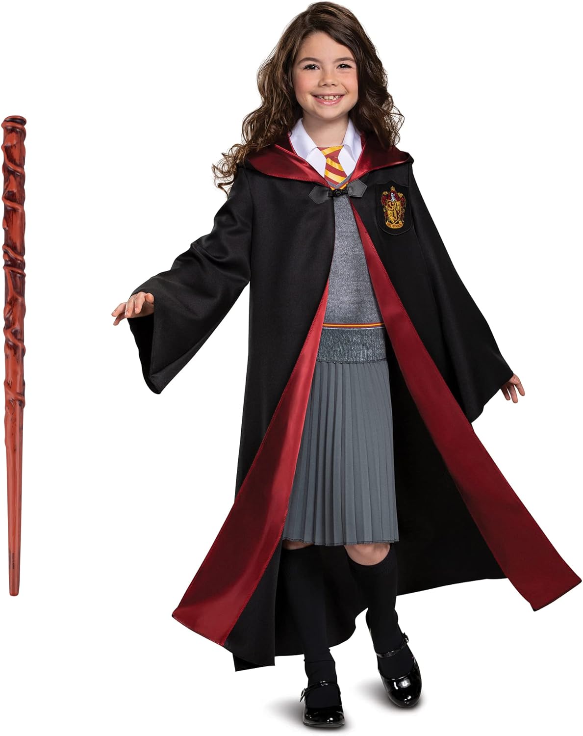 Hermione Costume Combo for Kids - Deluxe Robe and Wand Set