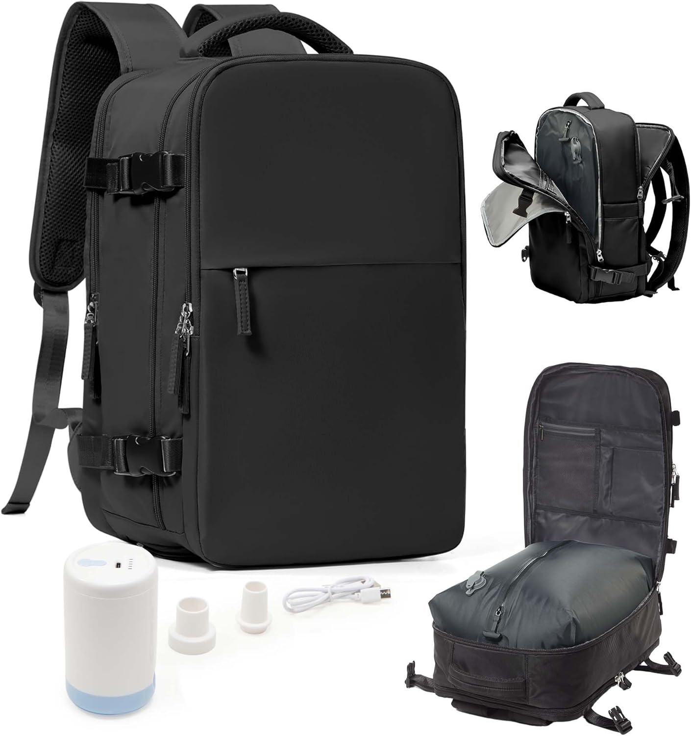 Vacuum Seal Travel Backpack with Air Pump for Easy Packing