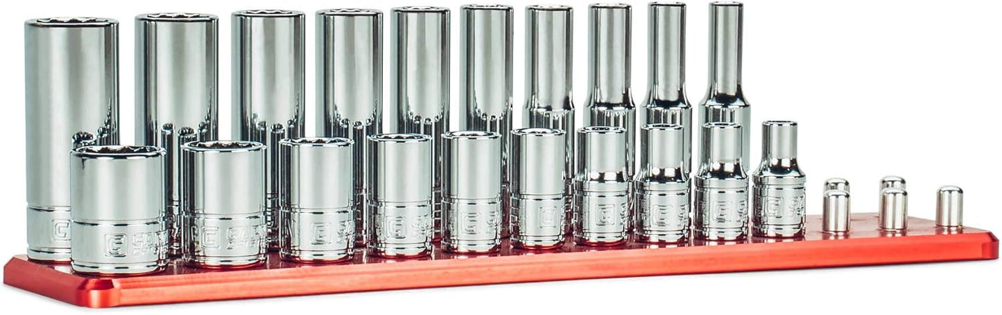 Capri Tools 1/4 in. Drive 12-Point Socket Set for Fasteners
