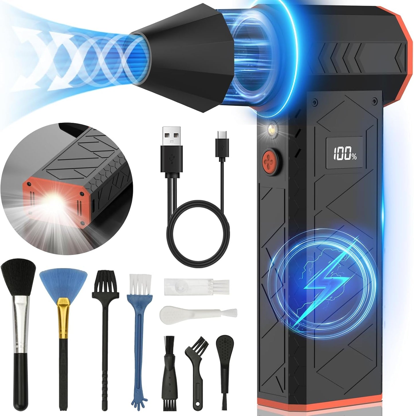 Powerful Rechargeable Air Duster - AUKZON