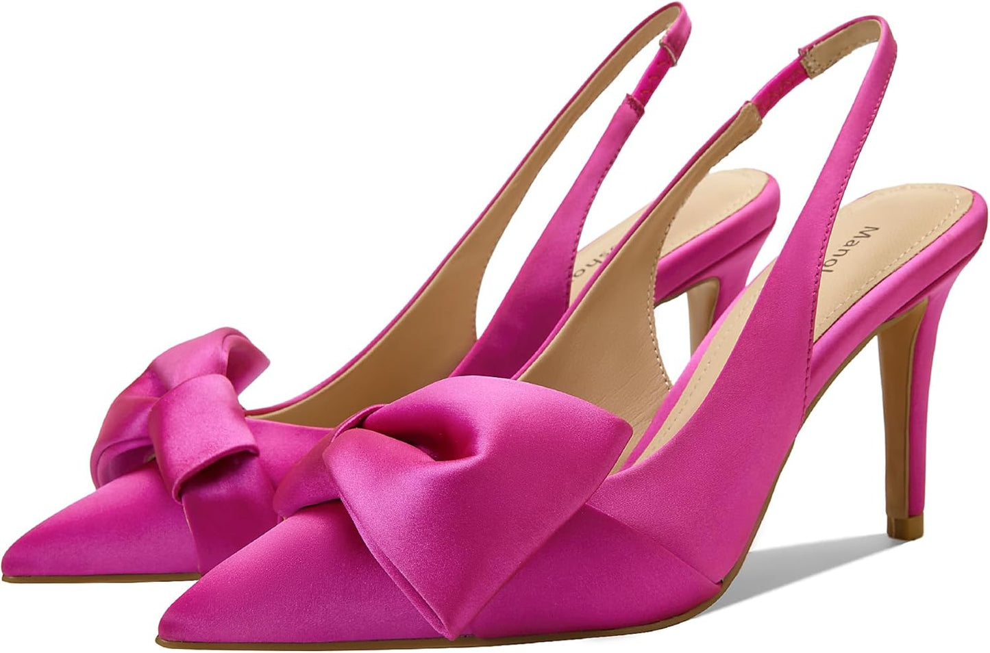 Women's Slingback Heels with Bow Pointed Toe Pumps for Style