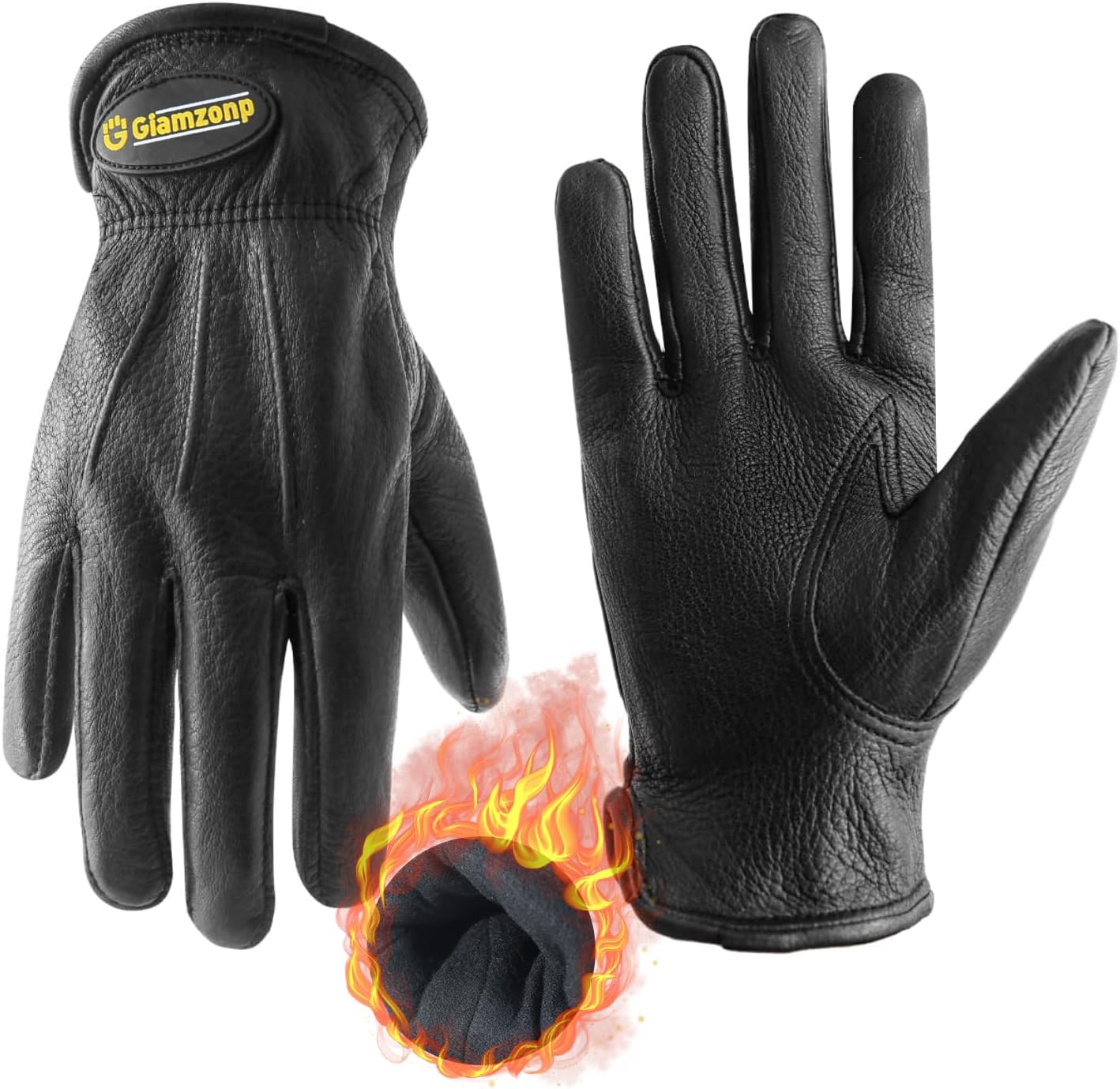 Warm Cowhide Winter Gloves - HLDD HANDLANDY