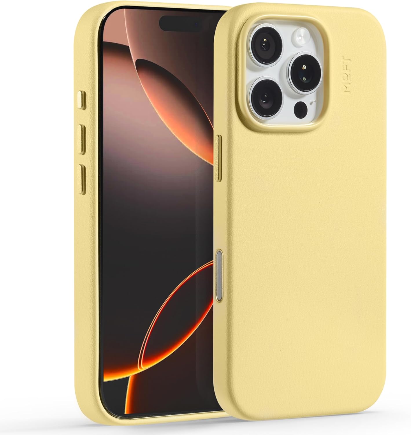 MOFT Snap Case for iPhone 16 Pro - Premium Vegan Leather Design