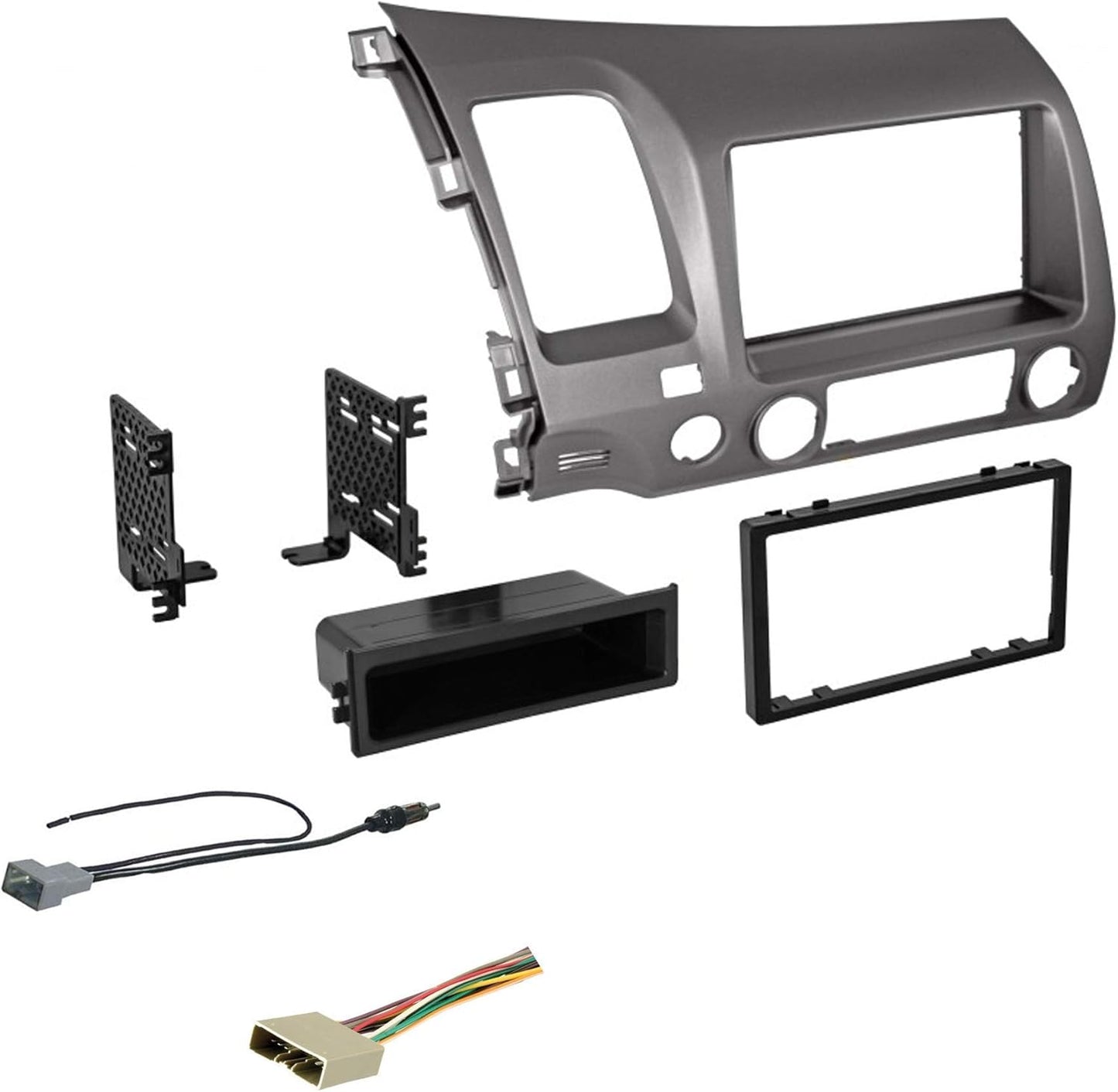 Metallic Taupe Double DIN Dash Kit for 2006-2011 Civic Models