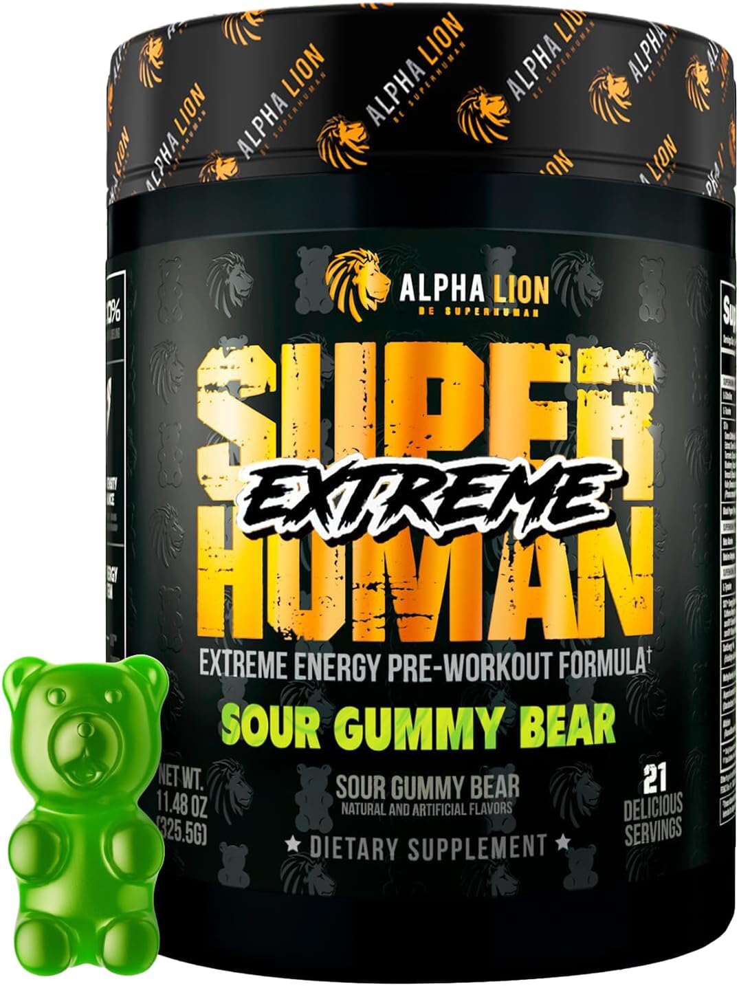 Superhuman Extreme High Stim Pre Workout Powder for Energy