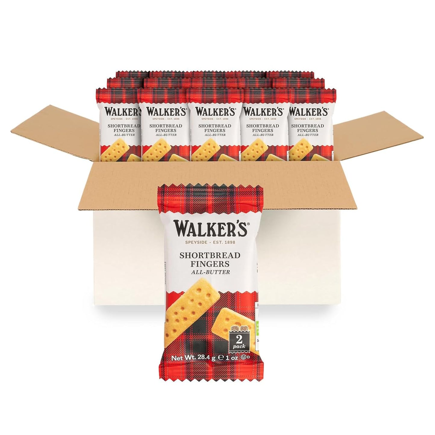 Walker's Shortbread Fingers - All-Butter Snack Packs for On-the-Go