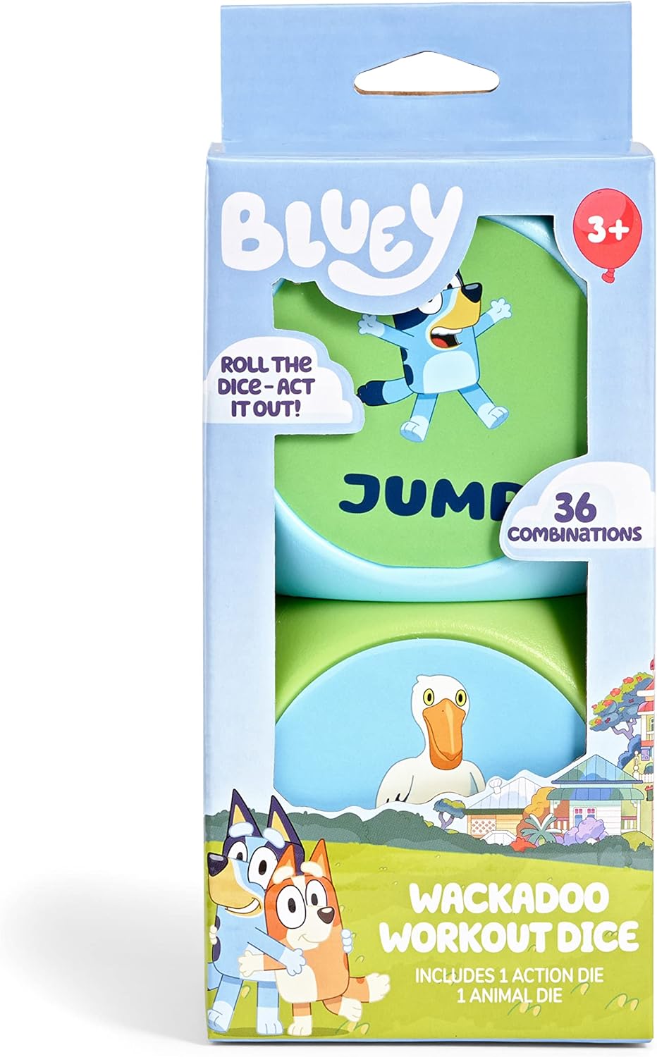 Bluey Wackadoo Dice Game | Fun for All Ages with 36 Combinations