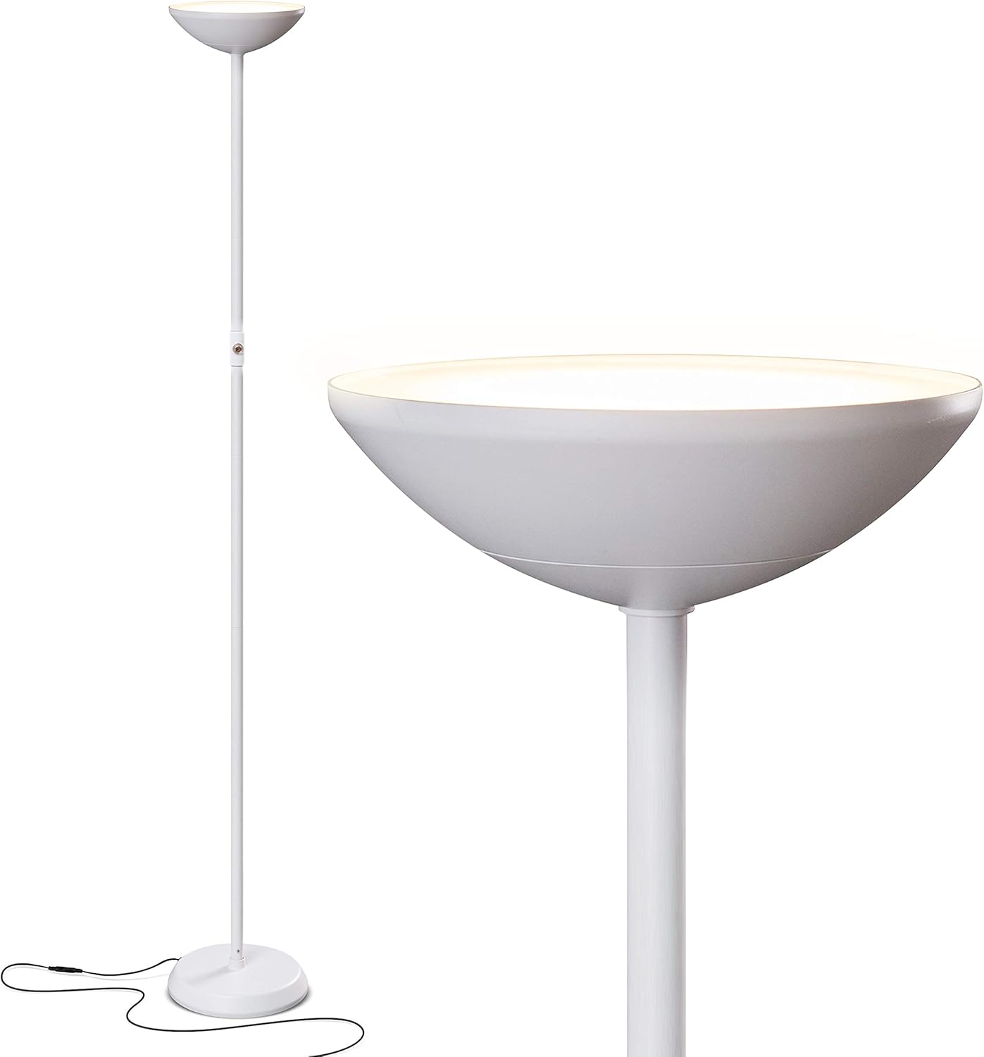 Brightech SkyLite LED Floor Lamp - Super Bright Dimmable Light