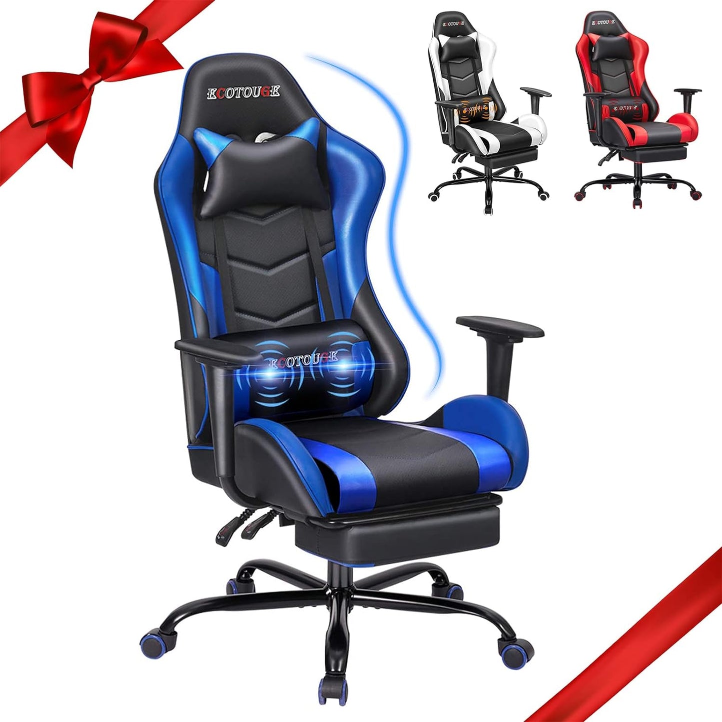 ECOTOUGE Gaming Chair: Ultimate Comfort & Support