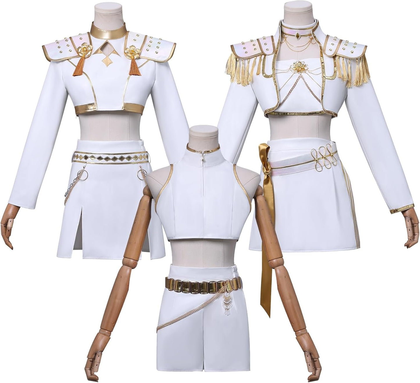 Rumi Zoey Mira Costume Cosplay Wigs for Women Halloween Set