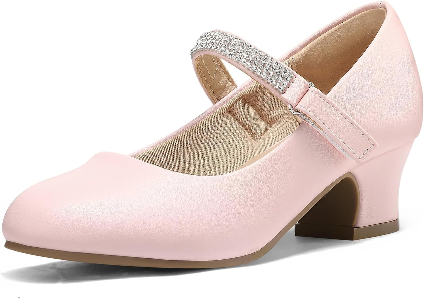 K KomForme Mary Jane Shoes with Low Heel for Little Kids