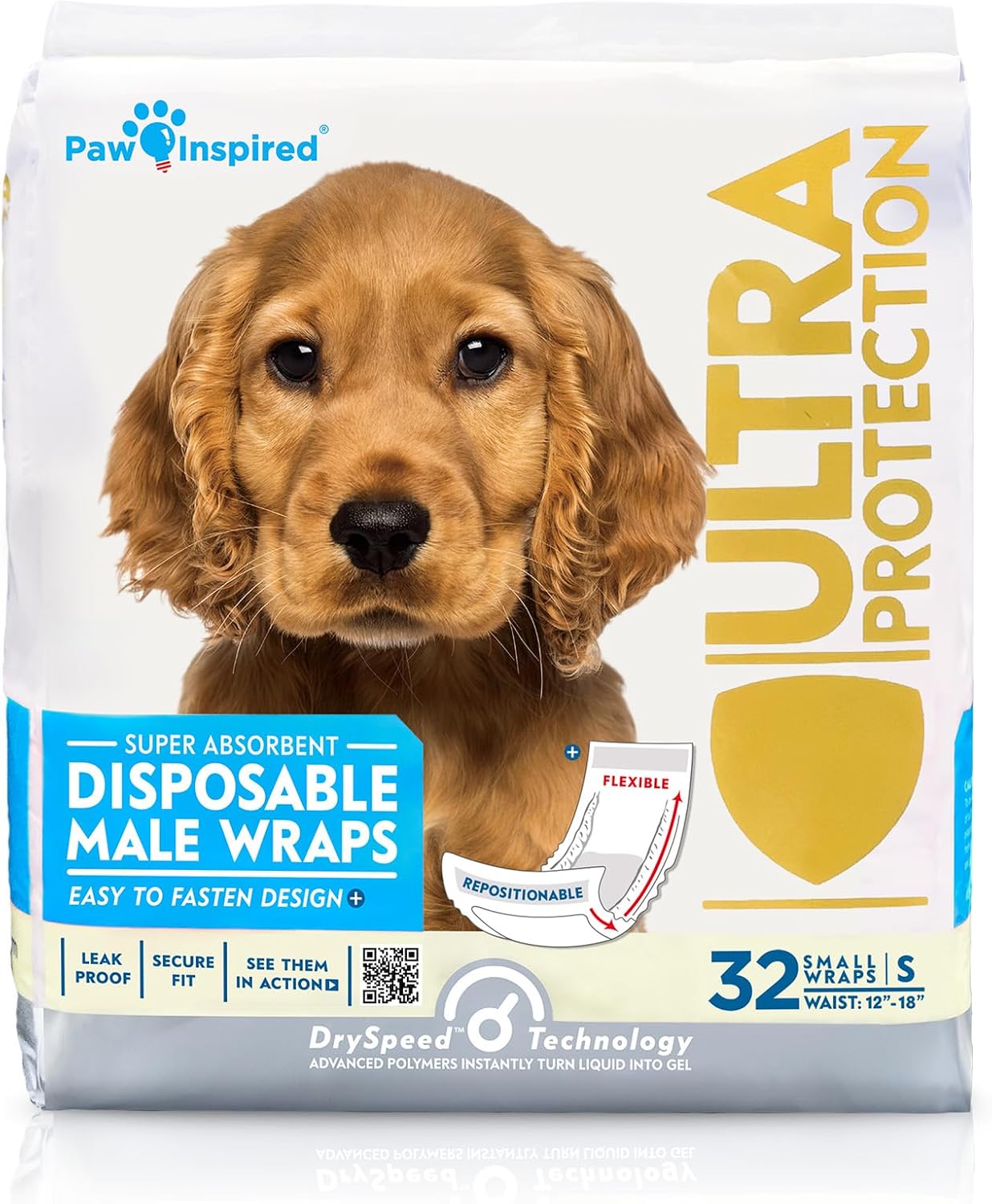 Paw Inspired Disposable Dog Diapers | Leakproof Belly Bands for Dogs