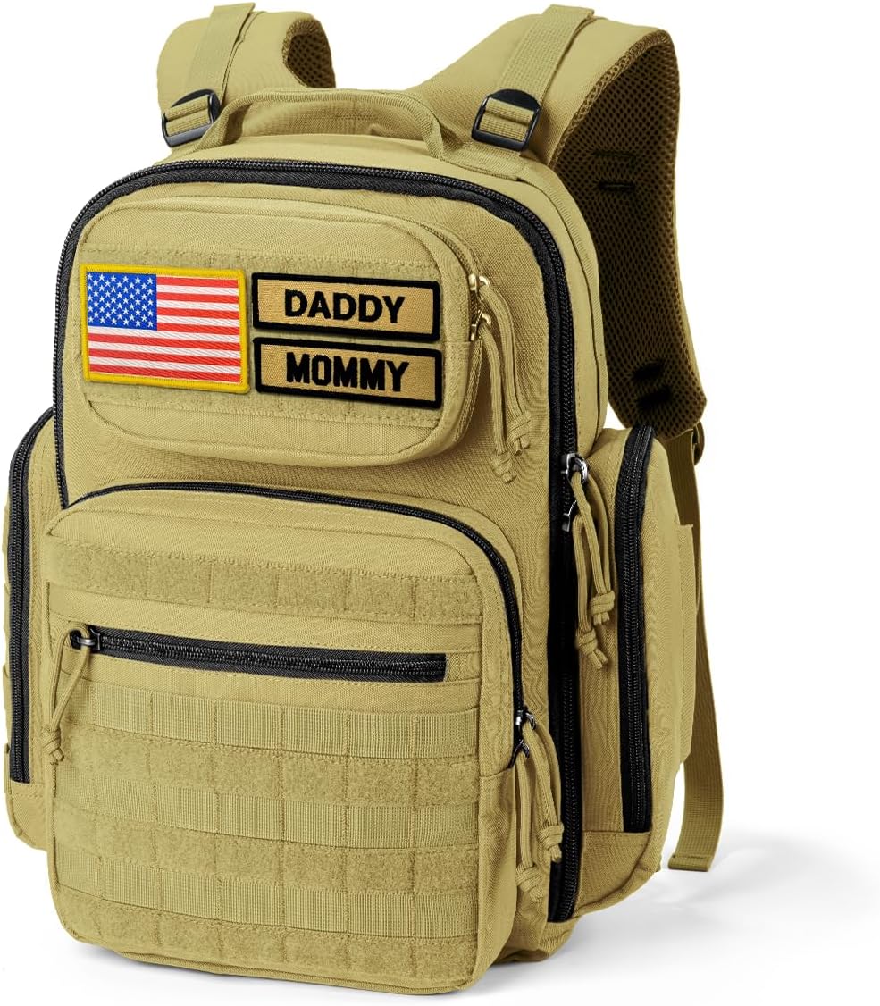 MIRACOL Mens Military Diaper Bag: Tactical Style for Dads