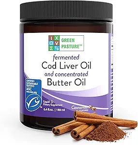 Green Pasture Fermented Cod Liver Oil with Concentrated Butter Oil