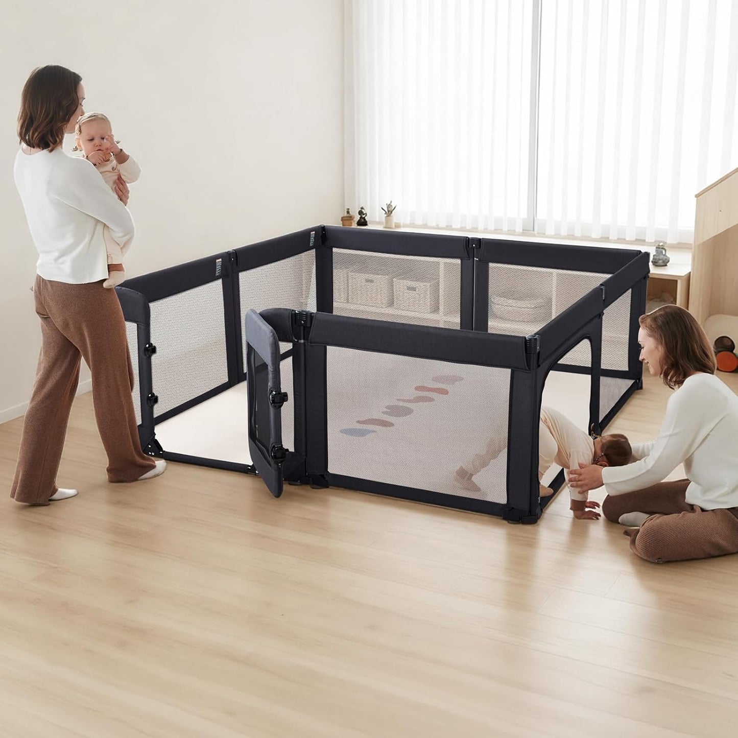 Large Baby Playpen 79x71 Inch for Safe Indoor Outdoor Fun