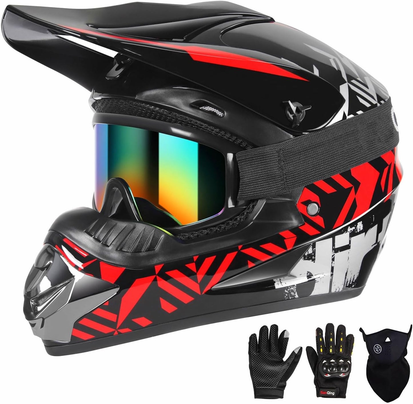 SPARK DOT Certified Youth Motocross Helmet for Kids Riding