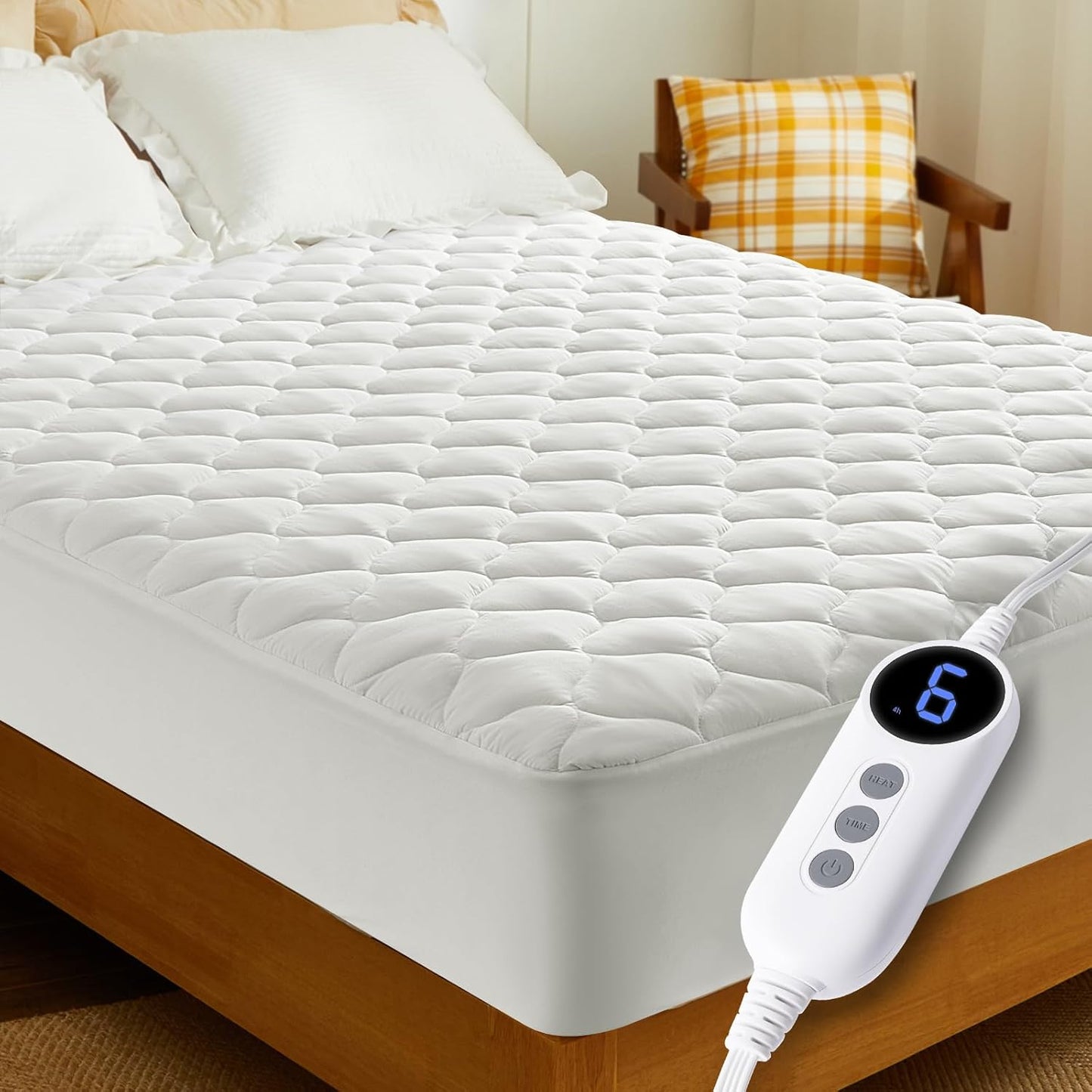 HYLEORY Heated Mattress Pad Twin Size for Ultimate Comfort