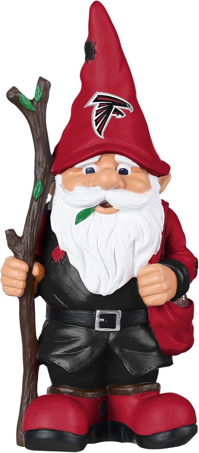 FOCO NFL Team Logo Holding Stick Garden Statue Outdoor Gnome