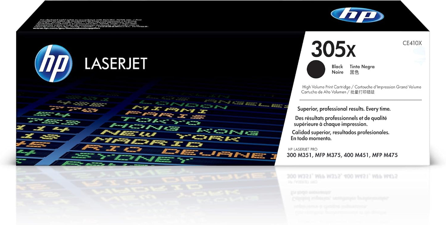 HP 305X Black High-yield Toner Cartridge for LaserJet Printers
