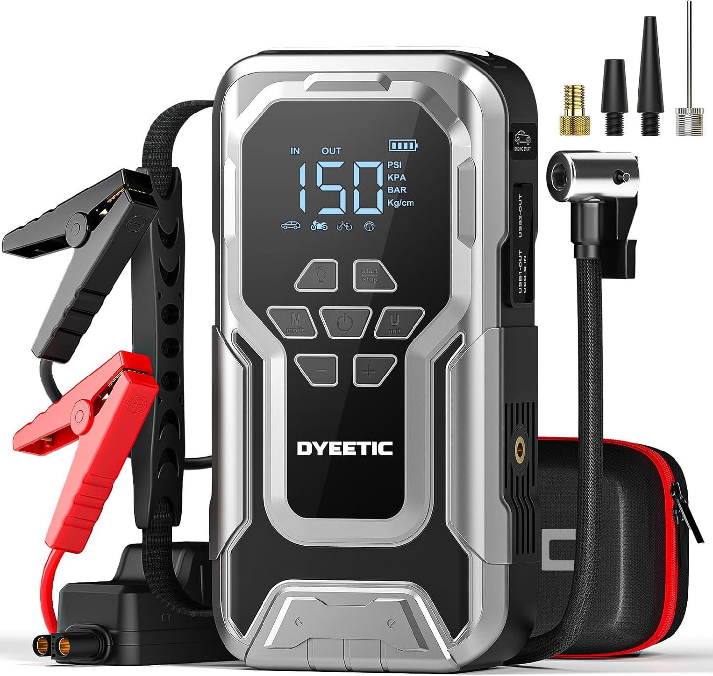 Ultimate Power On-the-Go: 3500A Jump Starter & Air Compressor
