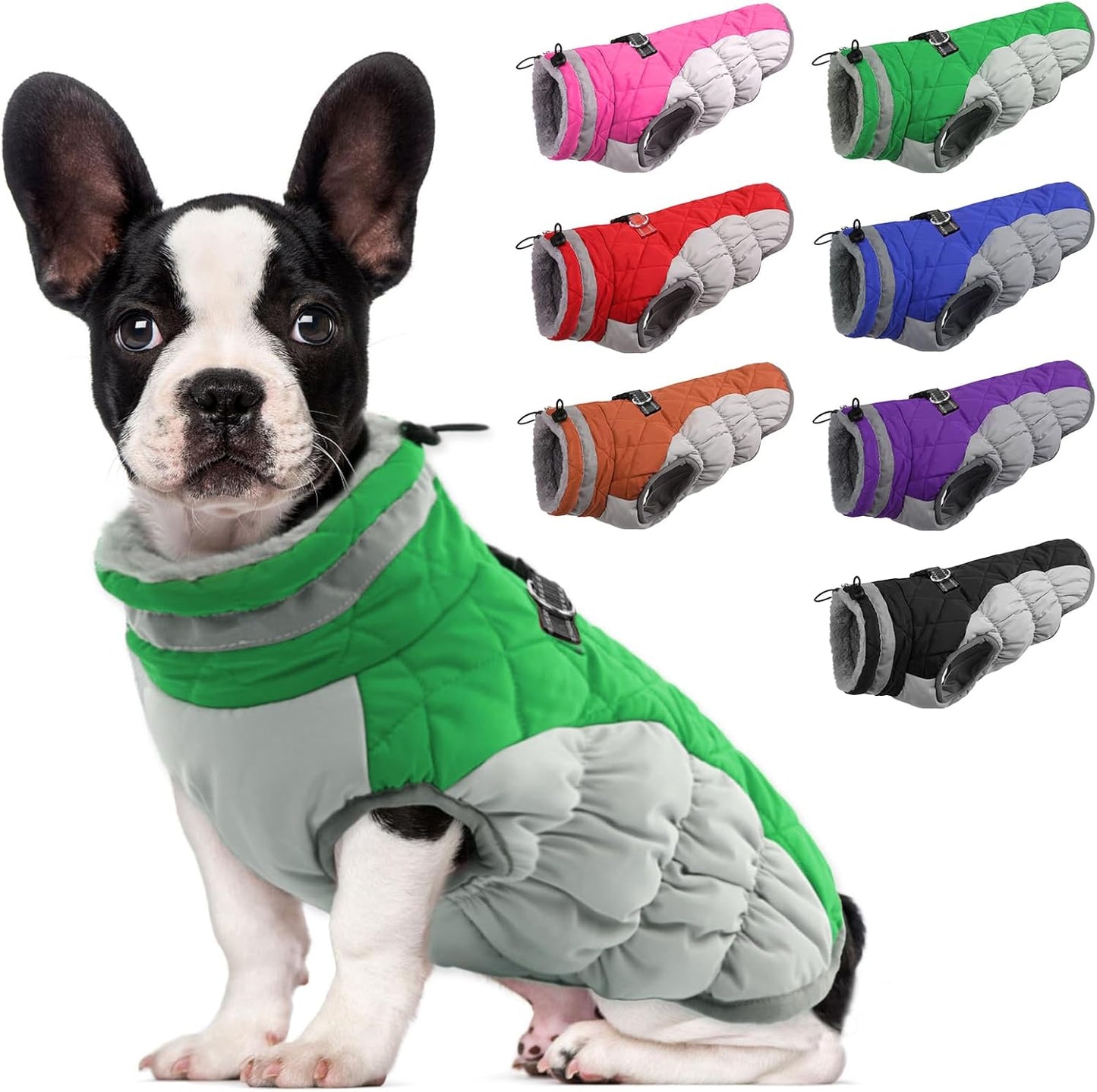 LeLePet Dog Warm Winter Coat - Waterproof Fleece Vest for Dogs