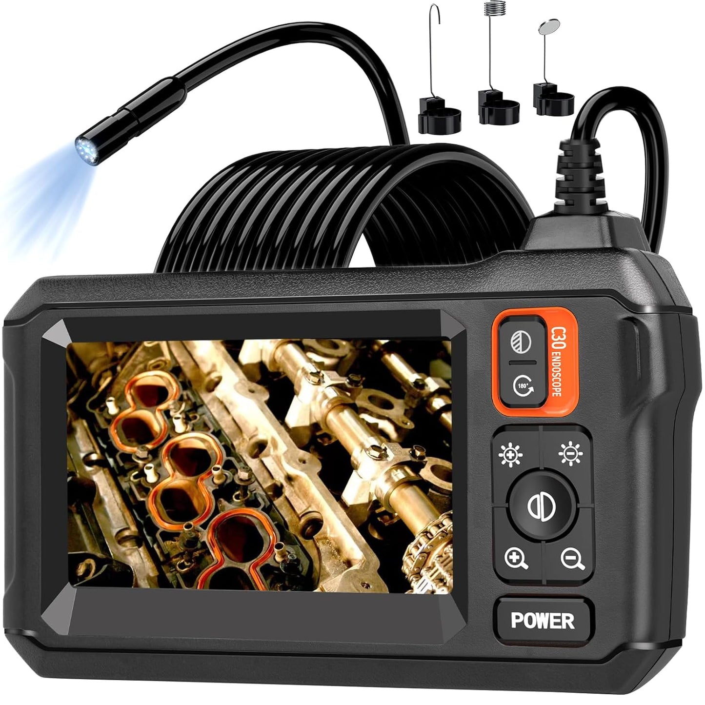 Endoscope Camera with Light for Home Inspections and Repairs
