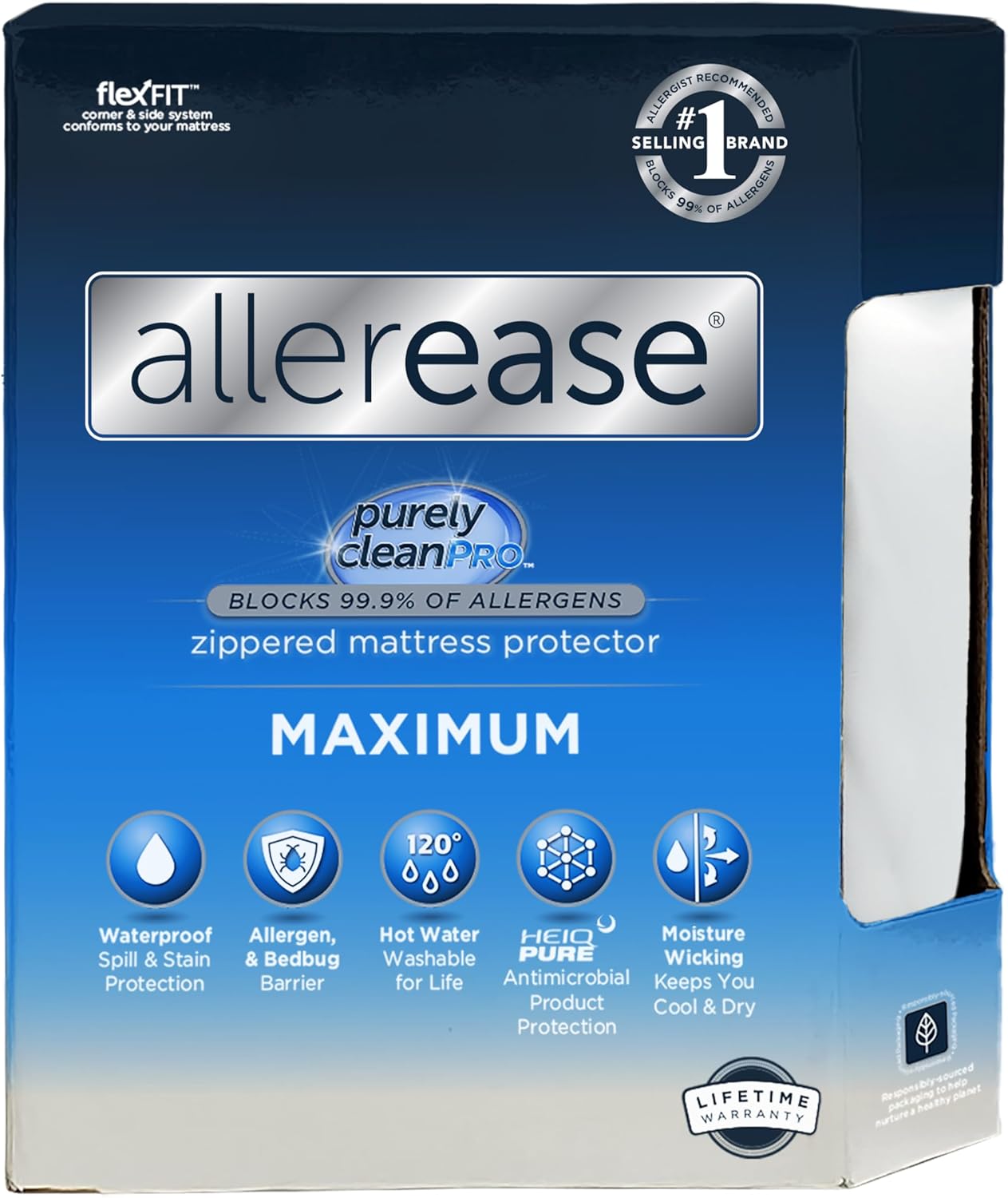 AllerEase Waterproof Mattress Protector for Maximum Allergy Relief