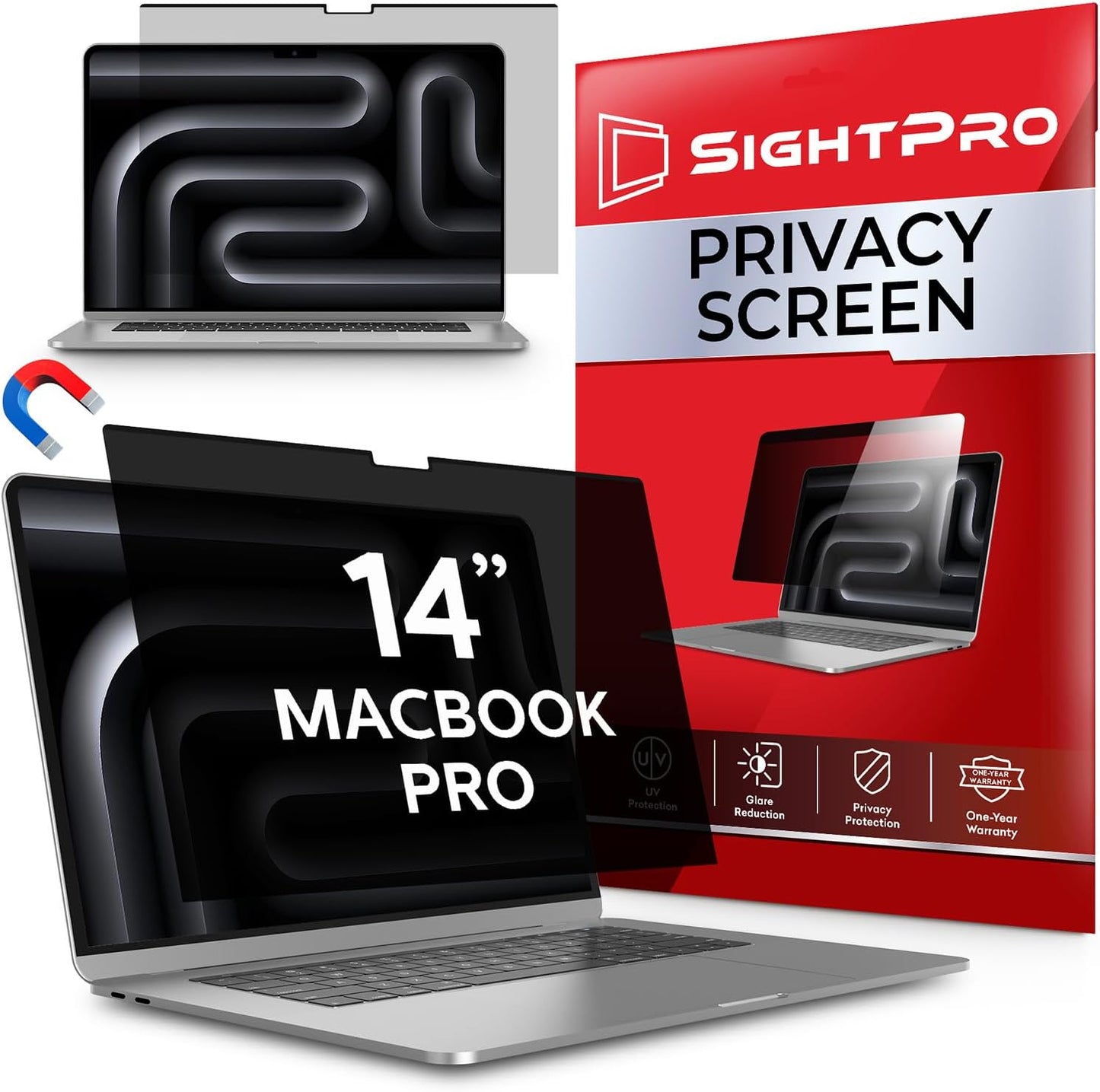 Magnetic Privacy Screen for MacBook Pro 14 Inch - Removable Filter