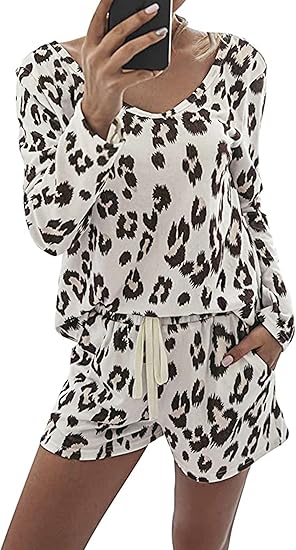 PRETTYGARDEN Womens Tie Dye Printed Pajamas Set for Comfort