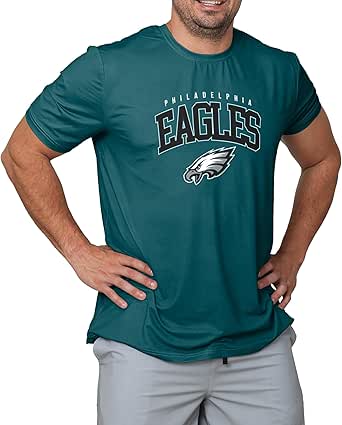 FOCO NFL Men's Officially Licensed Arch Logo Performance T-Shirt