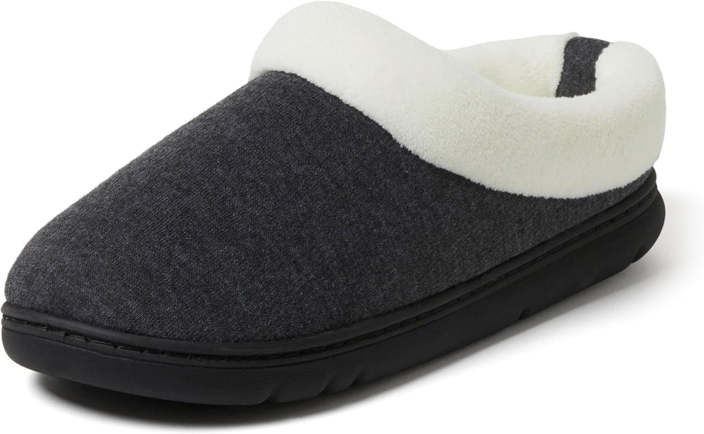 Dearfoams Women's Olive Memory Foam Clog Slippers for Comfort