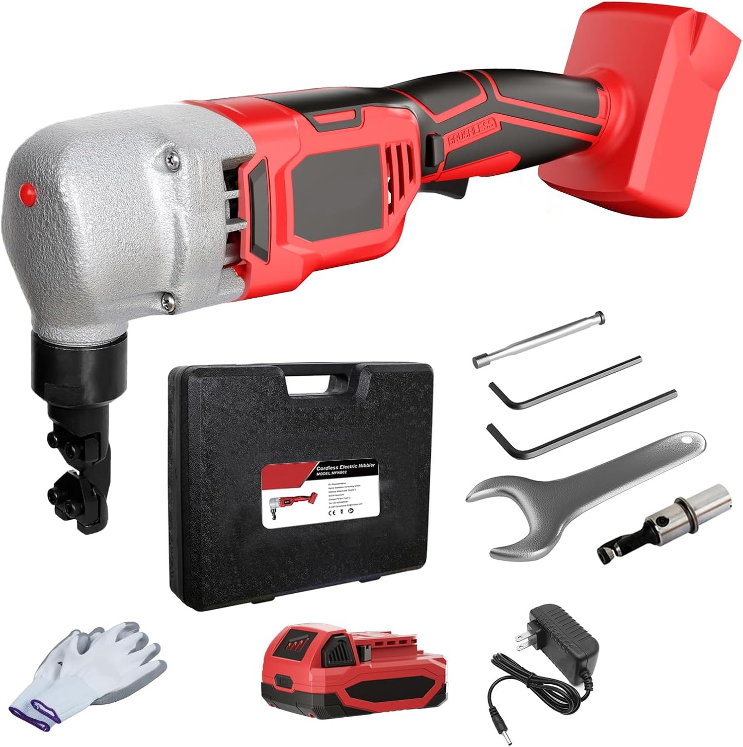 Cordless Nibbler for Milwaukee 18V Battery - 1200RPM Cutter