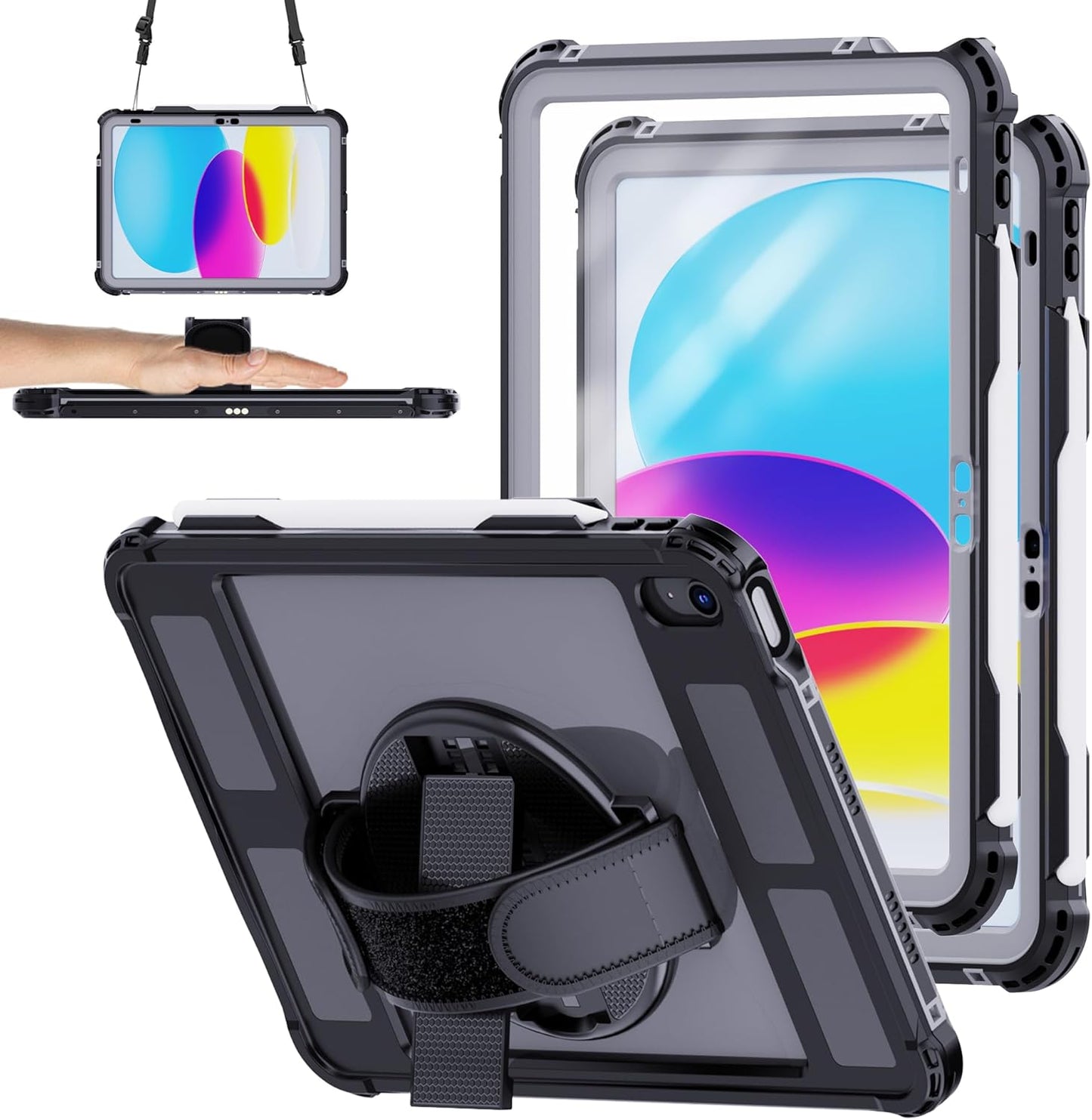 Ezanmull Waterproof Case for iPad 10th and 11th Generation