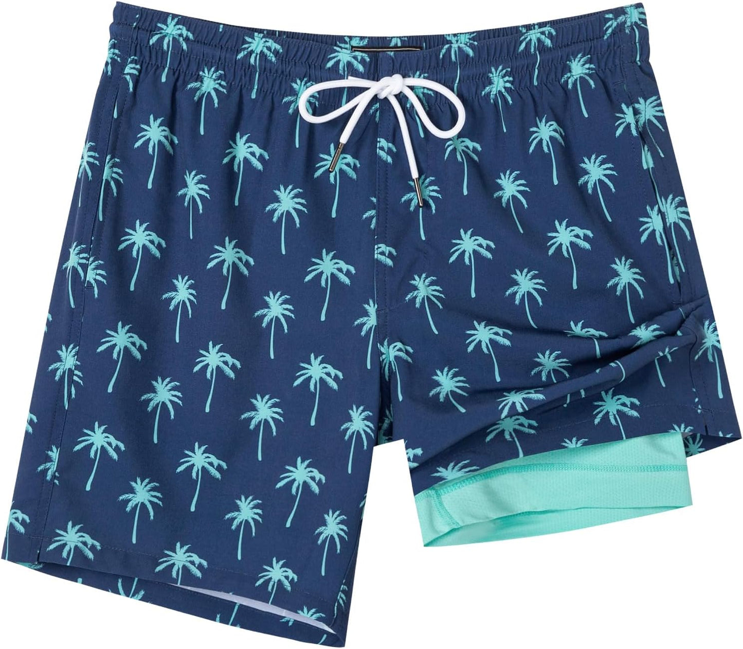 SURF CUZ Mens Swim Trunks with Compression Liner for Comfort