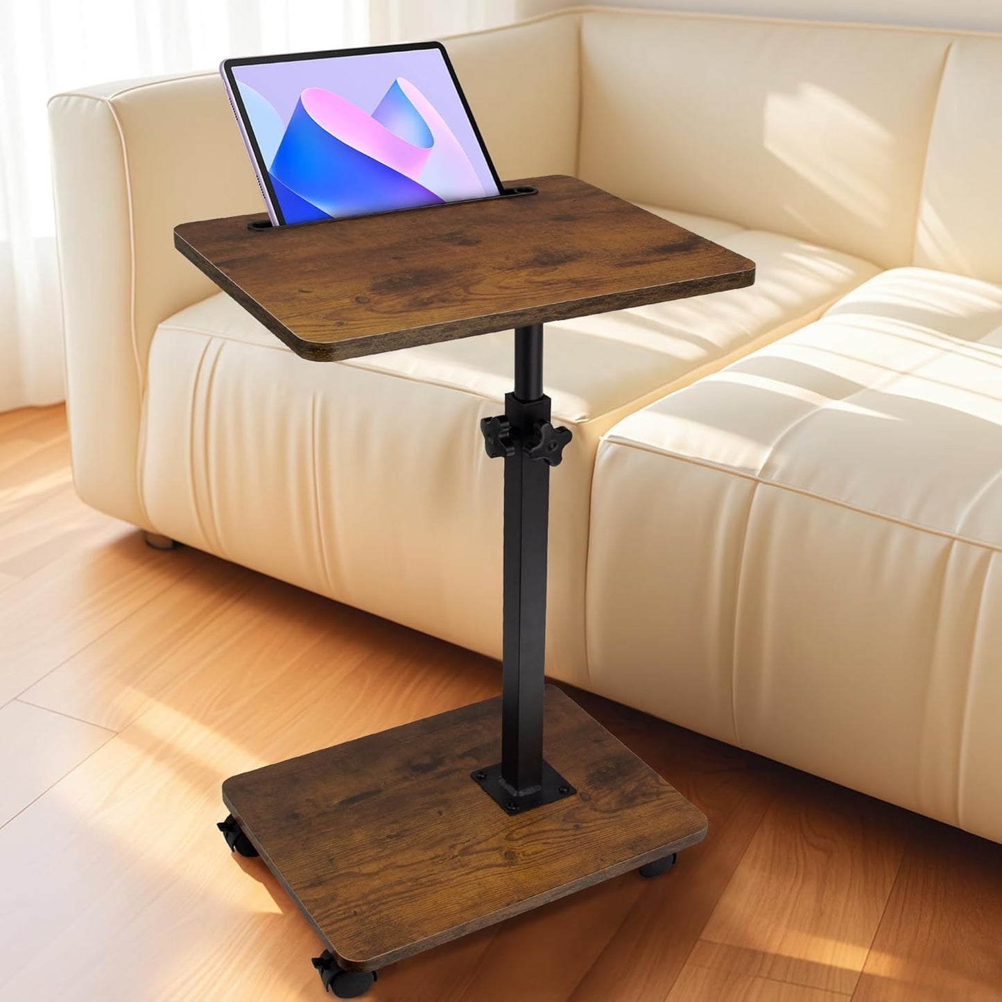 Aoligrace Swivel TV Tray Table - Mobile Convenience