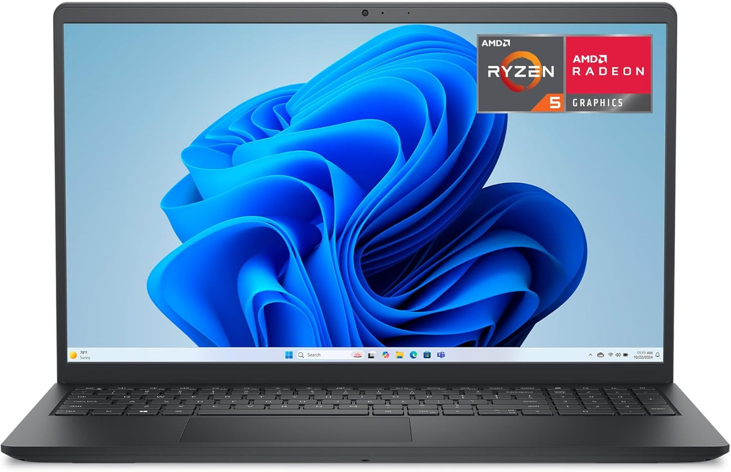 Dell 15 Laptop with FHD Display and AMD Ryzen 5 Processor